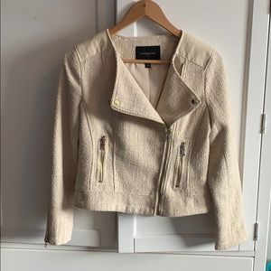 Cream Moto Jacket